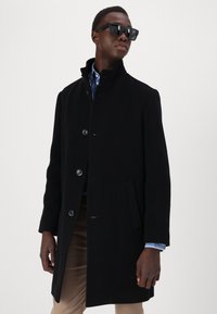 Tommy Hilfiger STAND COLLAR MIX COAT - Klasičan kaput - black