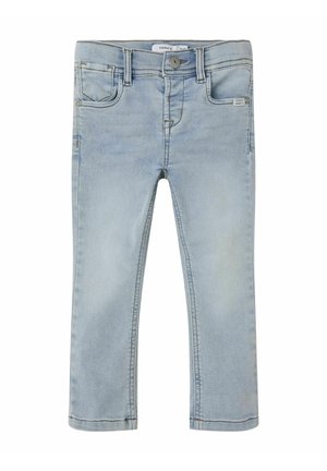 Slim fit jeans - light blue bleached denim