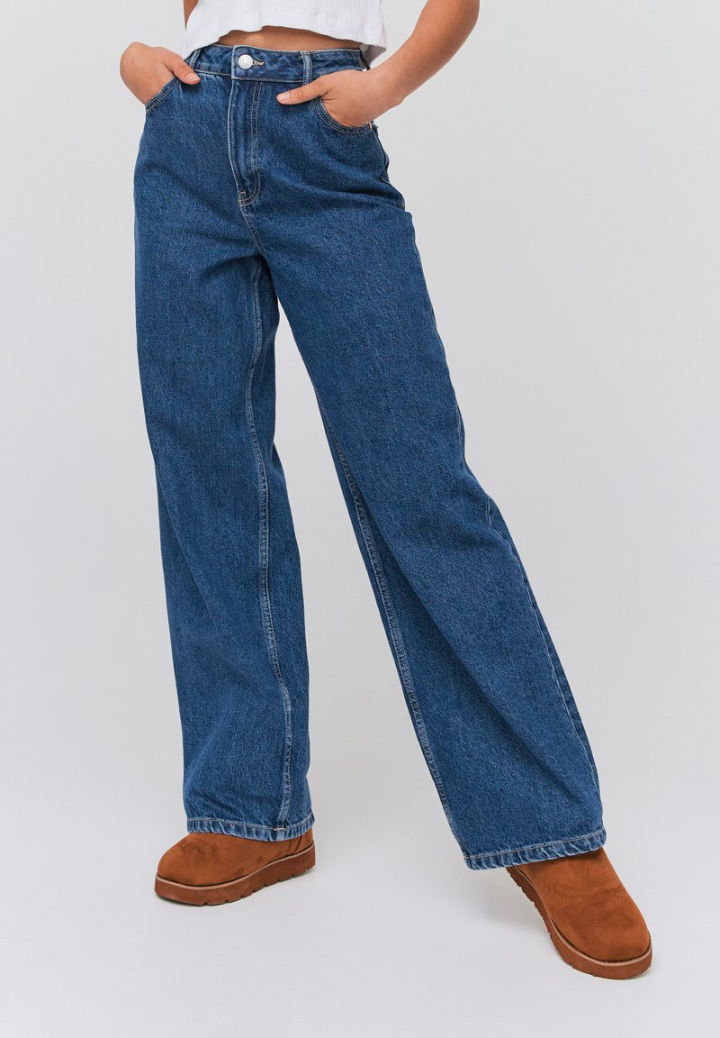 Jean Flare Bleu simple