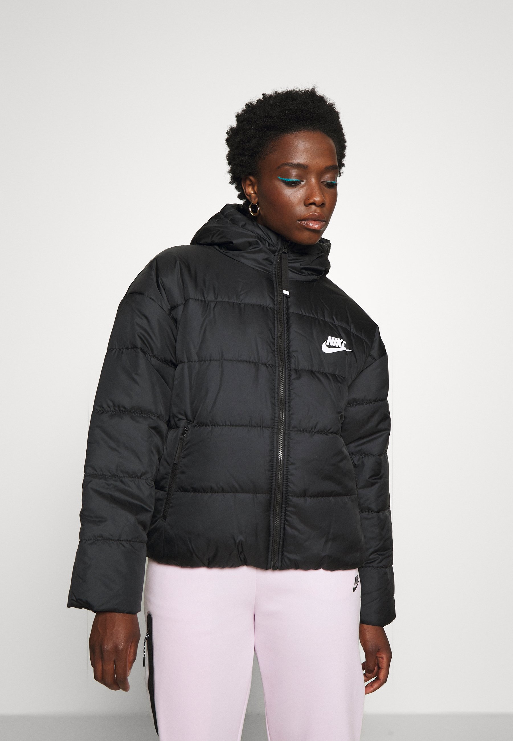 Nike Sportswear W NSW TF RPL CLASSIC JKT - Winterjacke - black/white/schwarz