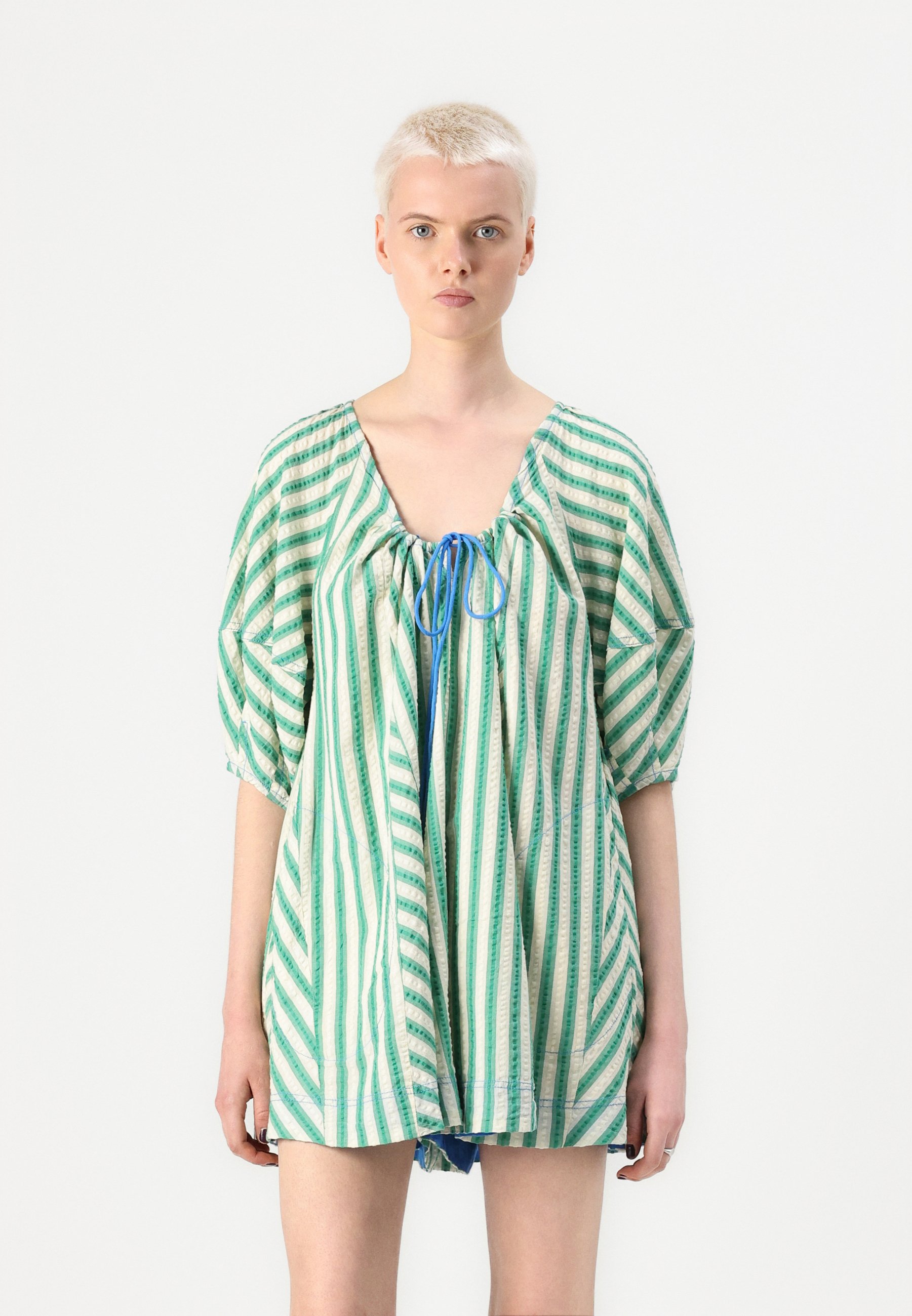 free people green combo dress Free People Adriel Midi Dress Ivory Combo / Medium main image 0