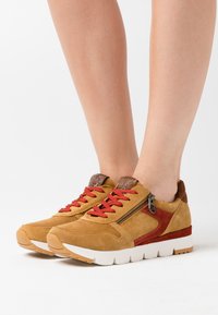 Marco Tozzi by Guido Maria Kretschmer LACE-UP - Trainers - mustard