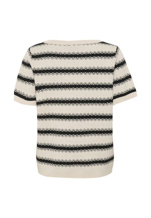 Cream DELA ZIGZAG - Džemperis - birch and/black stripe