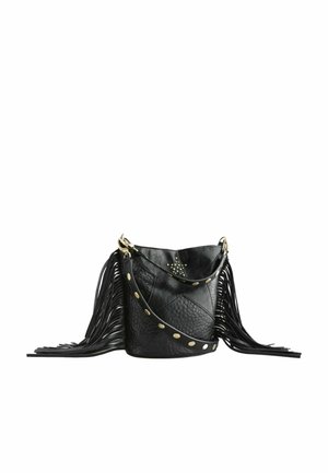 STUDDED BUCKET  - Bolso de mano - black