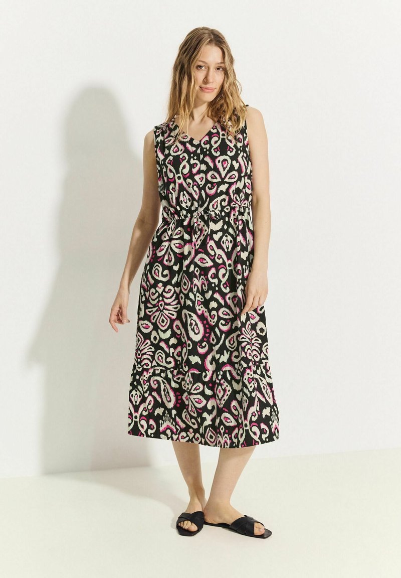 Cecil SOMMER MIT PRINT - Vapaa-ajan mekko - schwarz