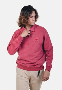 Trendsplant SAUCE LOOPBACK PIGMENT DYED - Sportska majica - light red