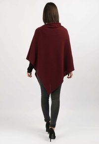 Dalle Piane Cashmere PONCHO - Pončo - bordeuax