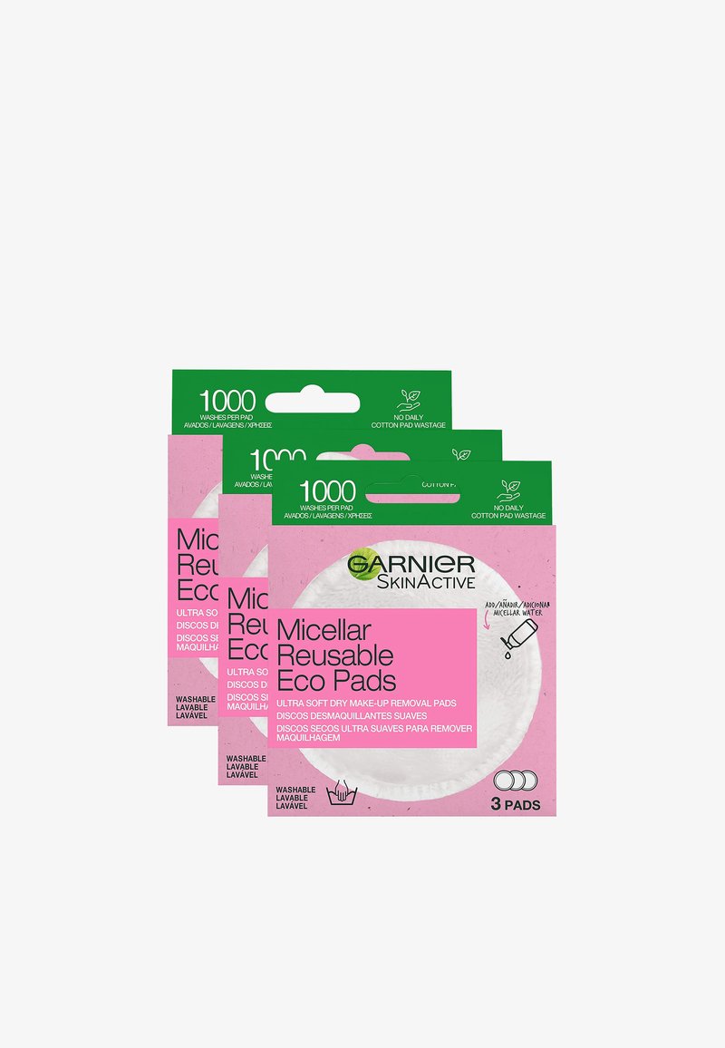 Garnier - GARNIER SKIN ACTIVE DISCHETTI ECOLOGICI STRUCCANTI IN MICROFIBRA ECOPADS, LAVABILI E RIUTILIZZABILI - 3 PACK - Struccante - trasparente, Ingrandire