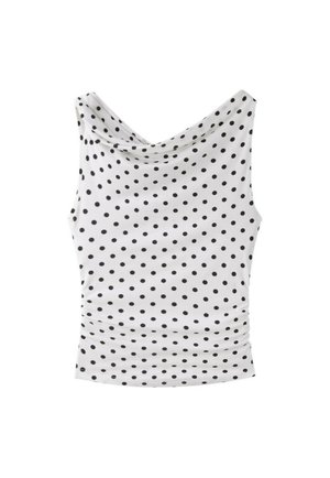 Stradivarius, ASYMMETRIC GATHERED T-SHIRT - T-shirt imprimé - mottled blue