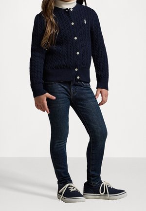 MINI CABLE COTTON CARDIGAN - Cardigan - hunter navy