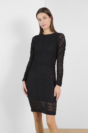 MALEVE SOLVEIG - Stickad klänning - black