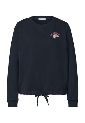 Street One, SWEATSHIRT MIT RUNDHALS UND EMBROIDERY - Sweatshirt - darkest blue