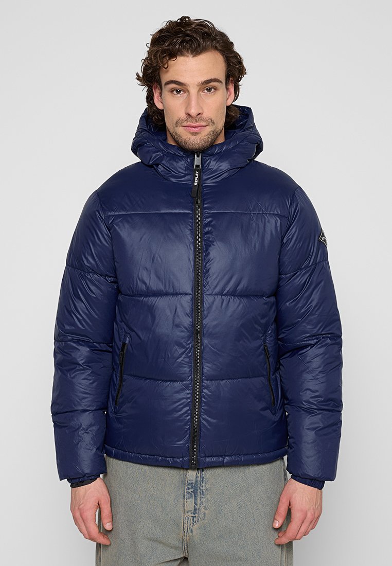 Replay Winterjas donkerblauw