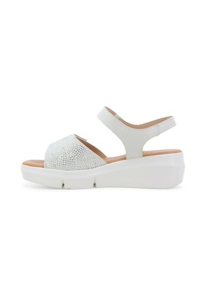 Sandali con plateau - bianco