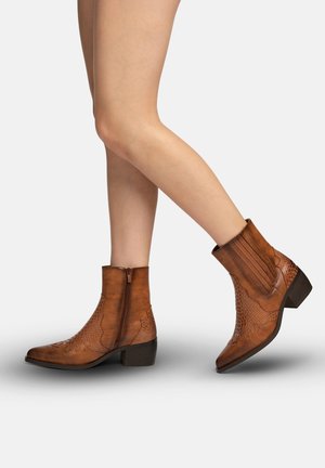 Cowboy- / bikerstøvlette - braun