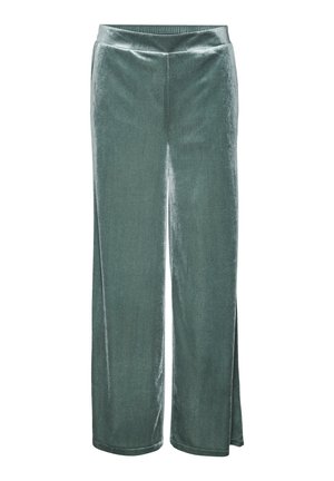 Vero Moda VMCARLY WIDE PANT - Pantalon classique - dark forest