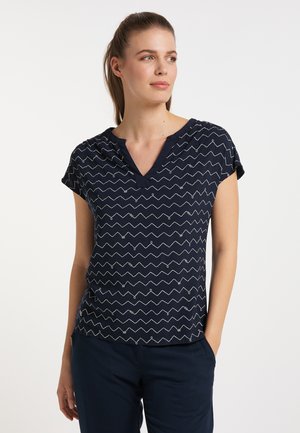 HARRIA - Print T-shirt - navy