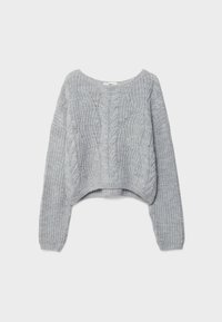 Stradivarius Strickpullover - metallic grey