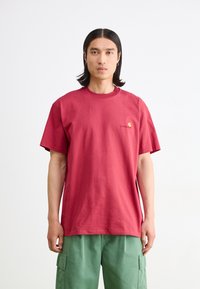 Carhartt WIP - AMERICAN SCRIPT - T-shirt basic - tuscany Miniatuurafbeelding 1