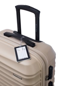 WITTCHEN MEDIUM SUITCASE WITH LUGGAGE TAG FROM ABS - Trolley - beige