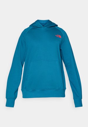 The North Face RAGLAN BOX HOODIE - Luvtröja - mineral ink/red