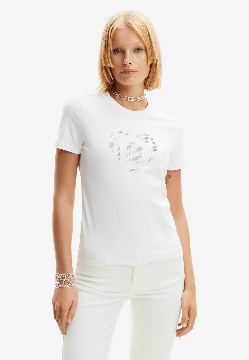 Desigual Camiseta Winswconsin Blanco Roto - Tienda Calzado, Moda Y Complementos