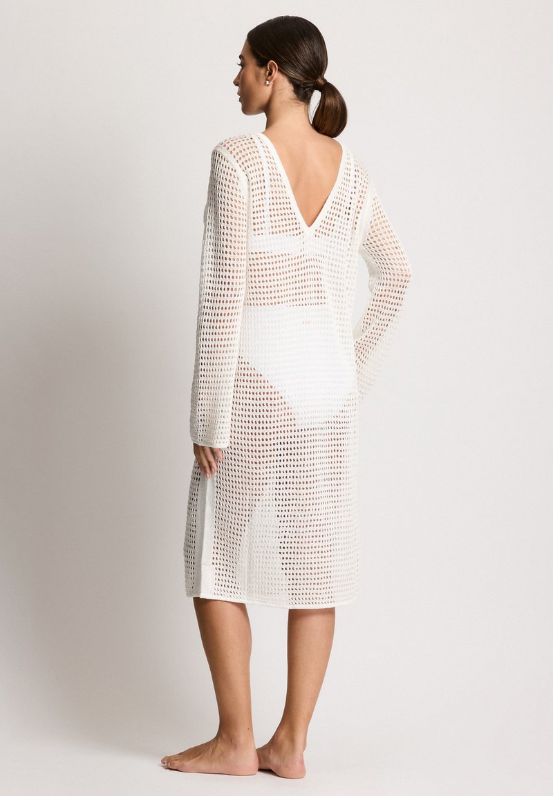 Lauren Ralph Lauren LONG SLEEVE BEACH DRESS - Beach accessory - white