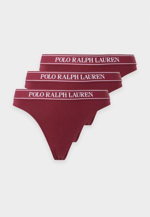 Polo Ralph Lauren, MID RISE 3 PACK - Τάνγκα - zinfandel