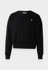 BOXY CREW NECK - Sportska majica - black