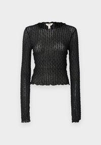 VMSHELBY O-NECK SHORT - Topper langermet - black
