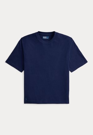 RELAXED FIT SUEDED JERSEY T-SHIRT - Βασικό μπλουζάκι - newport navy