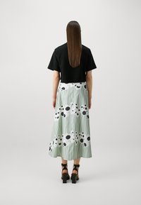 Marimekko STASIA LAMMET - A-line skjørt - greyish green/white/grey