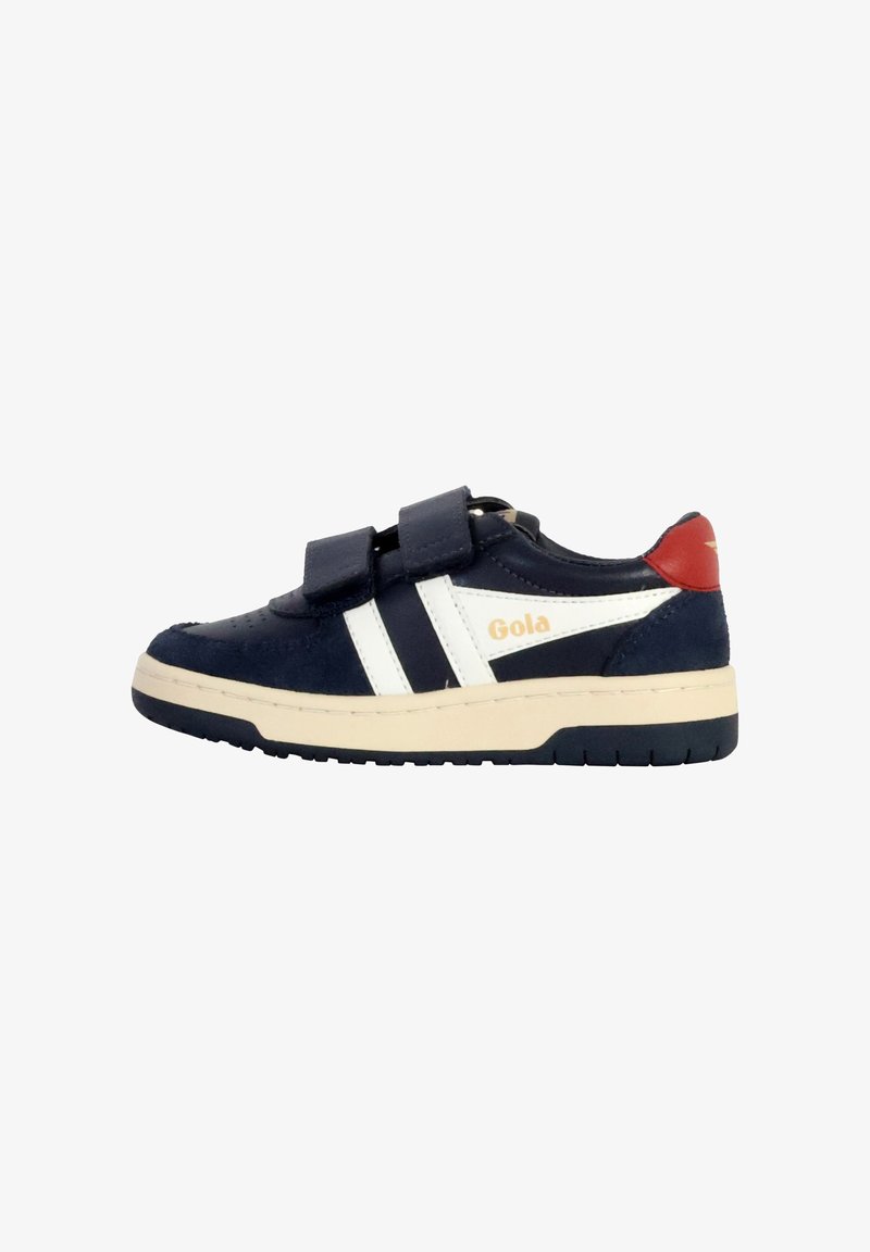 Gola BASKET STRAP - Baskets basses - navy blanc cassé rouge