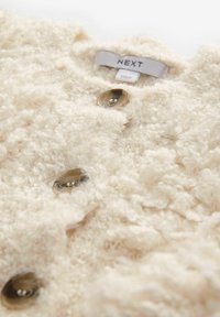 Next STATEMENT FLUFFY BUTTON UP - REGULAR FIT - Cardigan - white ecru