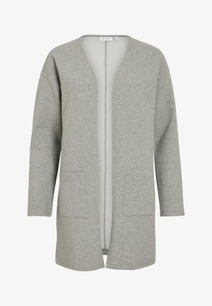 VILA, VIGARDEN LONG CARDIGAN - Kardigan - light grey melange