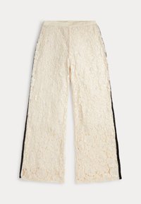 SEQUINED LACE PANT - Püksid - herbal milk