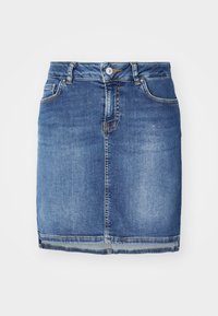 MIRAH  - Denim skirt - dark-blue denim