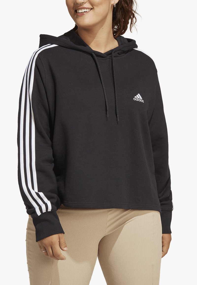 adidas Sportswear IN3S FT CR HD PS - Bluză de molton - black/white