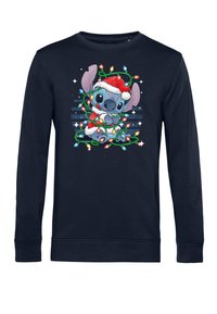 Henry Tiger LILO & STITCH STITCH XMAS LIGHTS - Sudadera - navy blue
