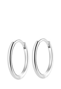 PLAIN HOOP - Pendientes - silver coloured