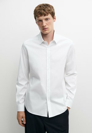 Massimo Dutti SLIM FIT STRETCH SHIRT - Businesshemd - white