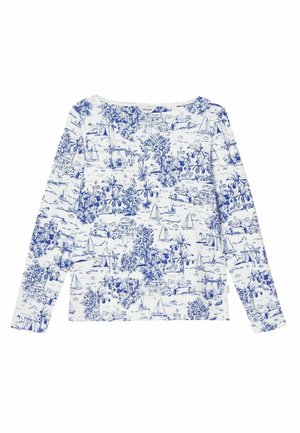 REGULAR FIT HARBOUR BOAT NECK  - Langarmshirt - toile de jouy blue