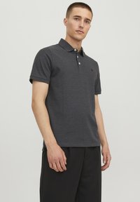 Jack & Jones - Piké - dark grey melange Miniatyrbild 1