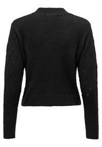 JDY Stickad tröja - black