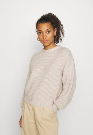 Strickpullover - light tan