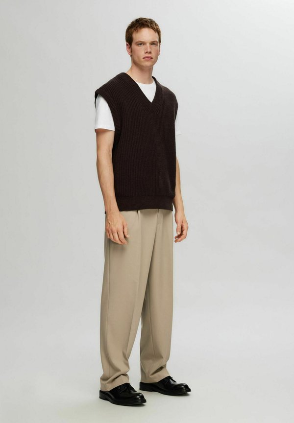 SLH LOOSE FINN FLEX PANTS - Trousers - greige4