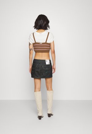 Minirok - dark-blue denim