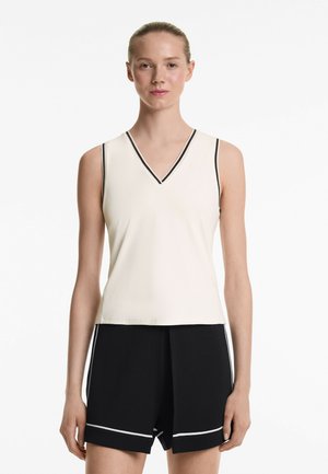 SLEEVELESS V-NECK  - Top - beige