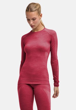 FALKE, LANGARMSHIRT - Undertrøjer - ruby