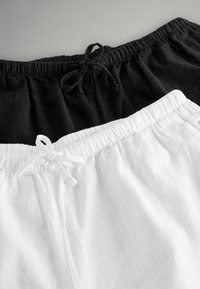 THE SET REGULAR FIT - 2 PACK WIDE LEG PULL ON - Trousers - black white